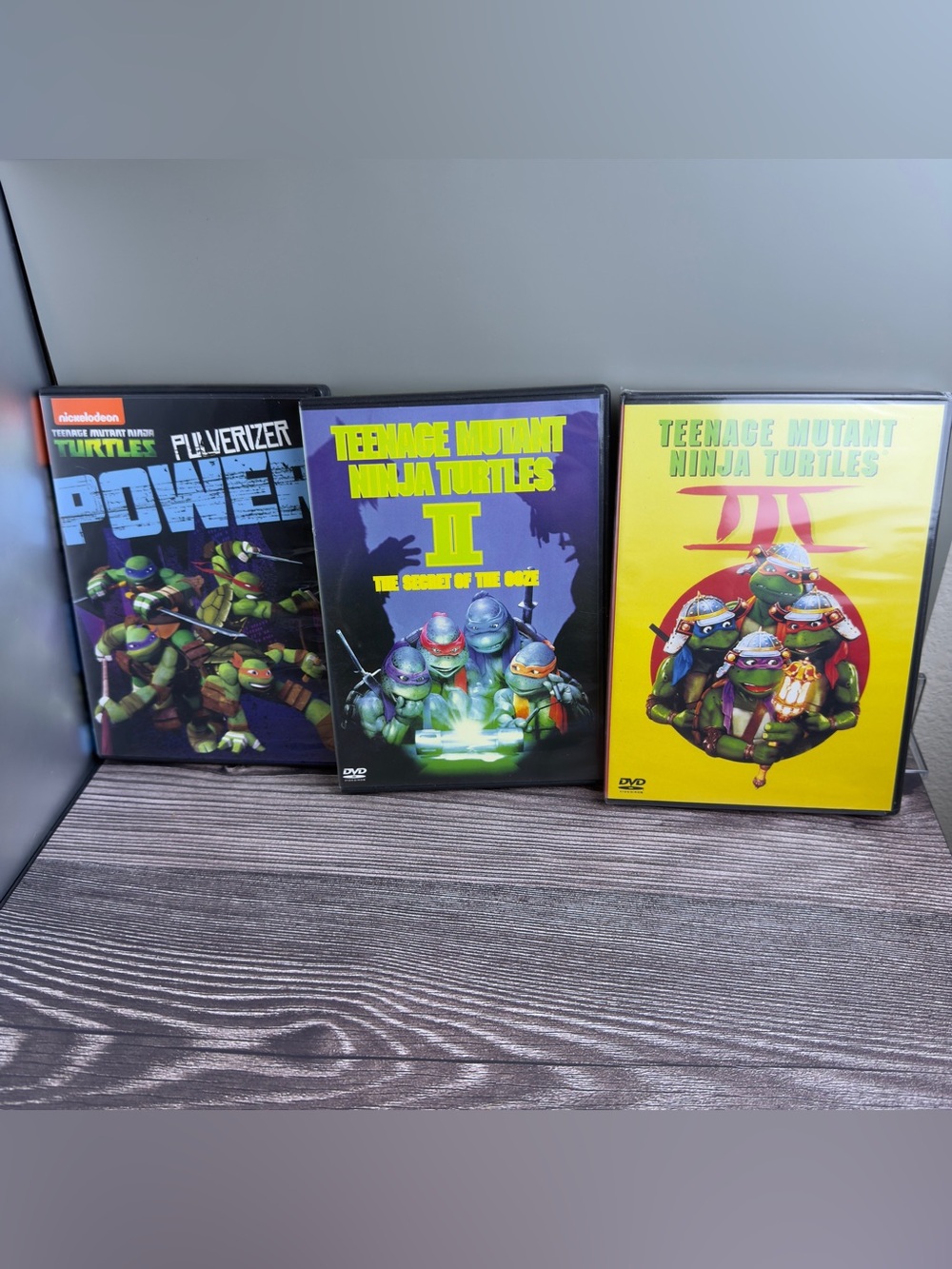 Teenage Mutant Ninja Turtles DVD Lot 3 Movies II III + Pulverizer
